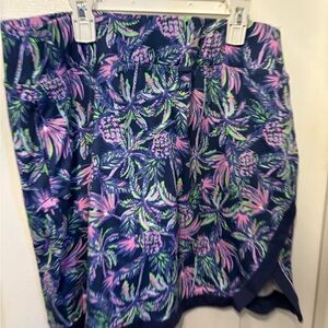 Tropical Print Skort with Pineapples